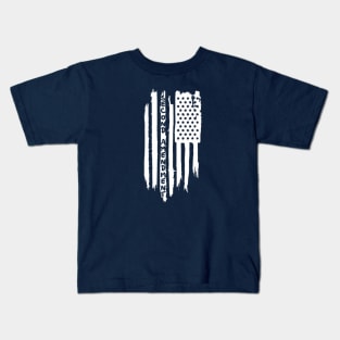 Second Amendment Distressed Flag Kids T-Shirt